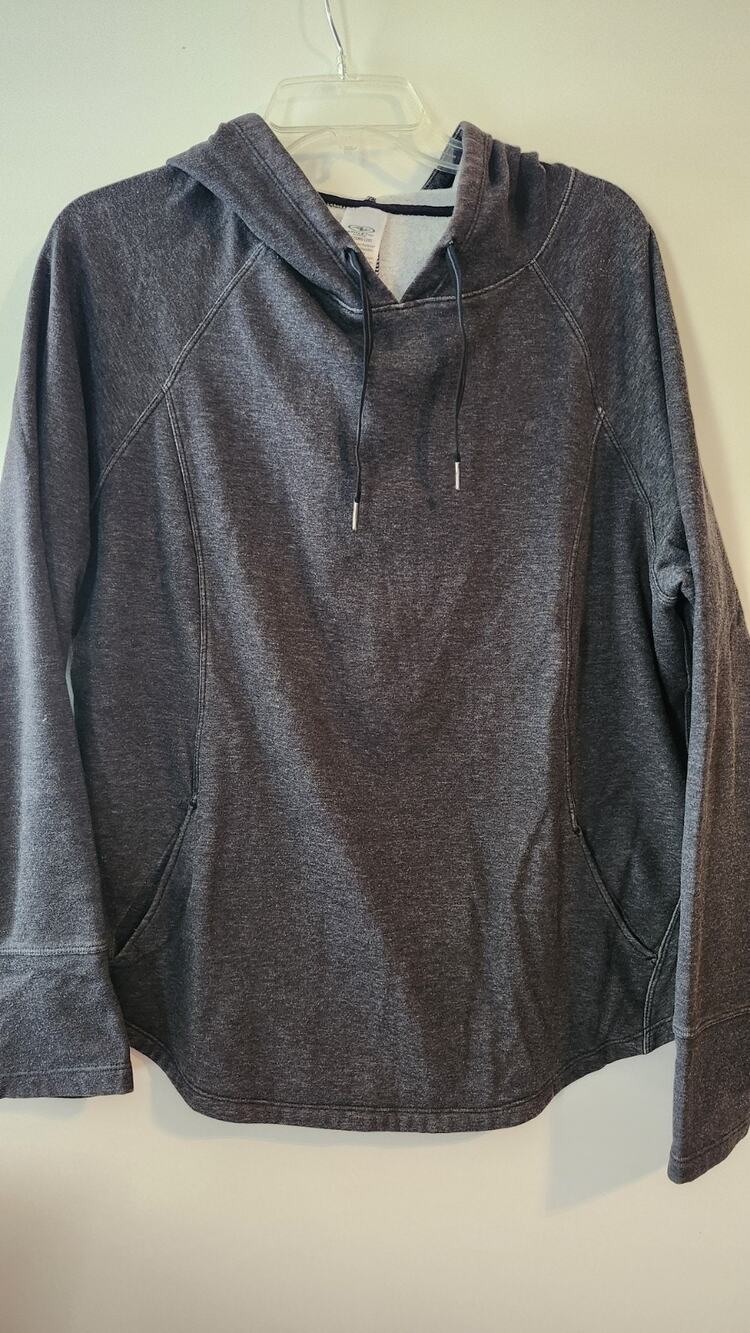 Athletic Works Women's Heather Gray Pullover Hoodie Sweatshirt XXL #377